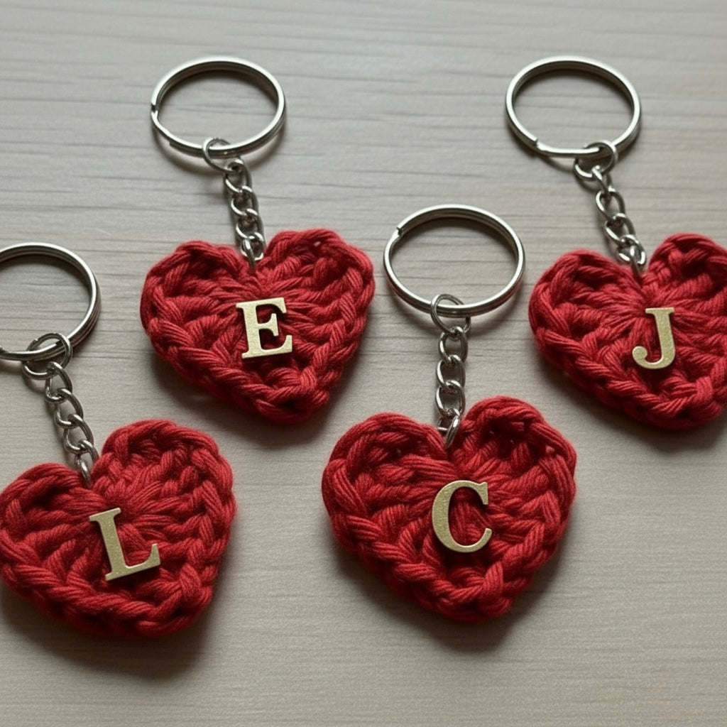Duo de porte-clés coeur personnalisé